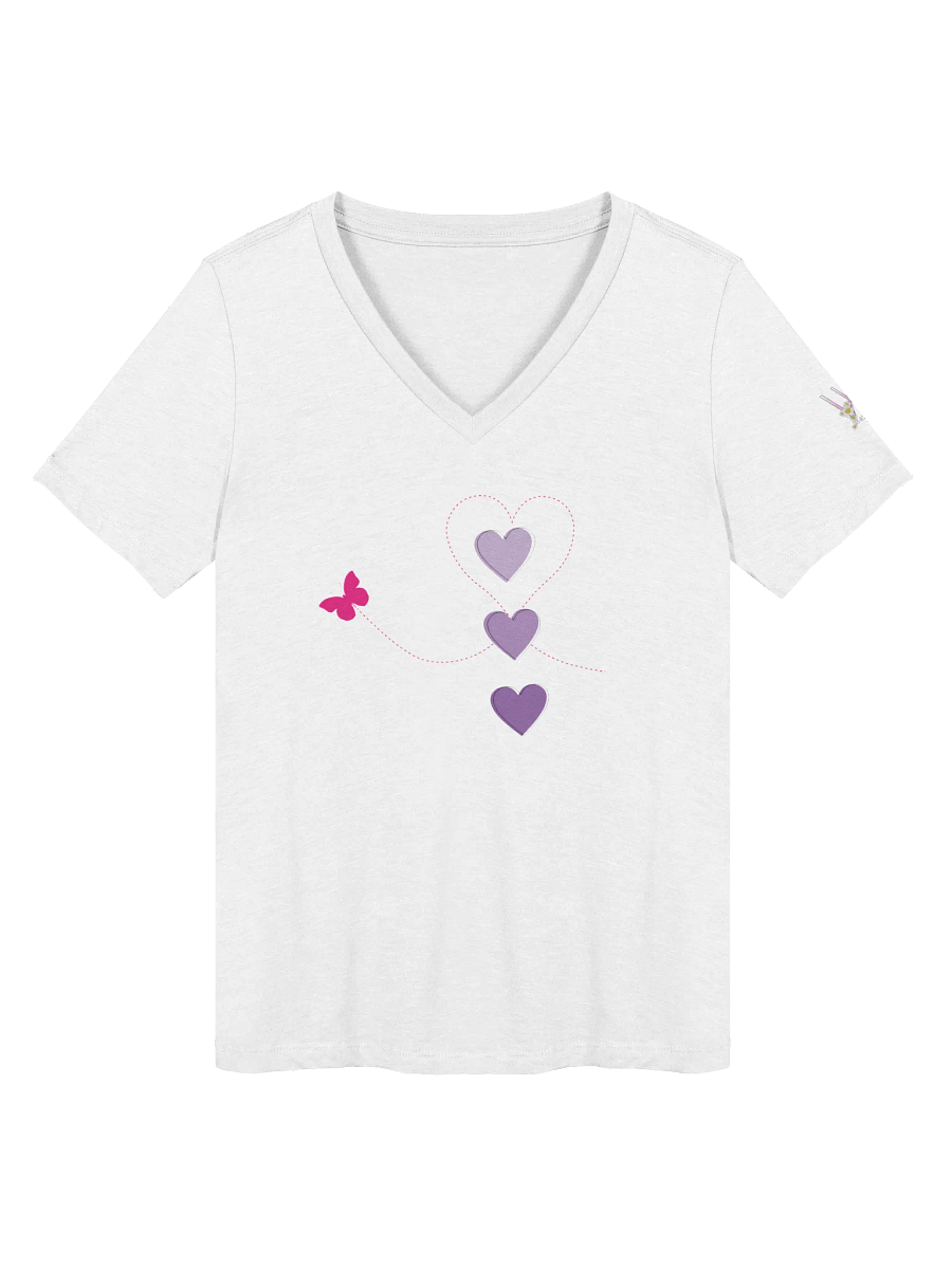 Flutter My Heart V Tee product image (5)