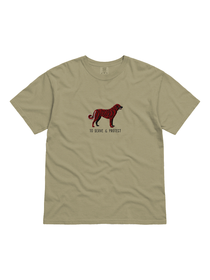 To Serve and Protect T-Shirt(Embroidered) of an Anatolian Shepherd Dog(Red Brindle) product image (3)