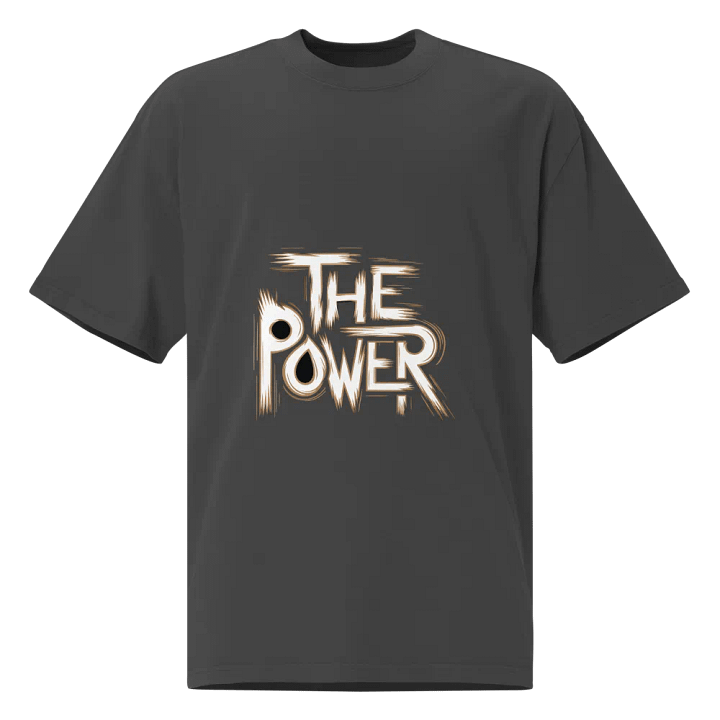 The Power AS Colour Premium Oversized Faded T-Shirt product image (1)