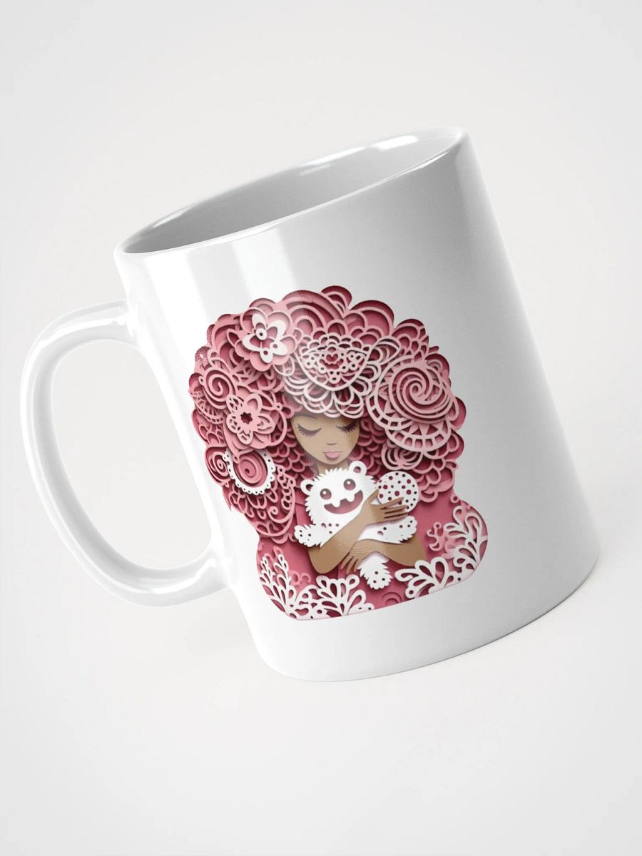 Whimsical Pink Curly Hair Mug product image (7)