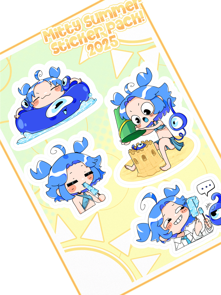 Summertime 2025 Set #1 - Sticker Sheet product image (1)