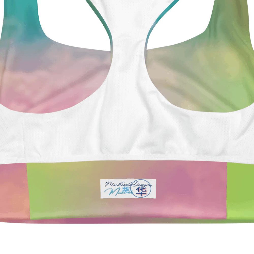 Blur cloud rainbow Design Longline Sports Bra - v11 product image (4)