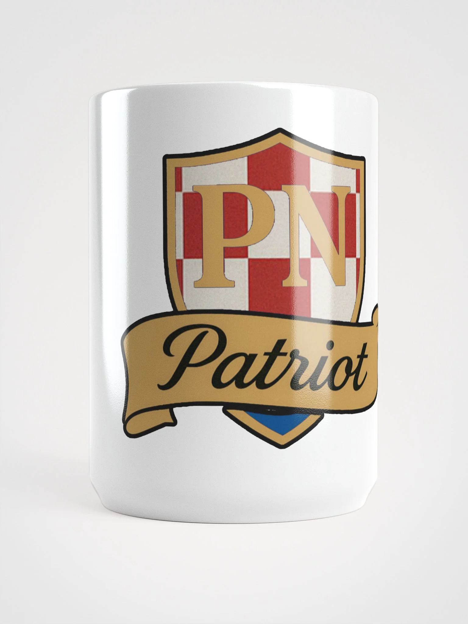 Patriot Shield White Glossy Mug product image (6)