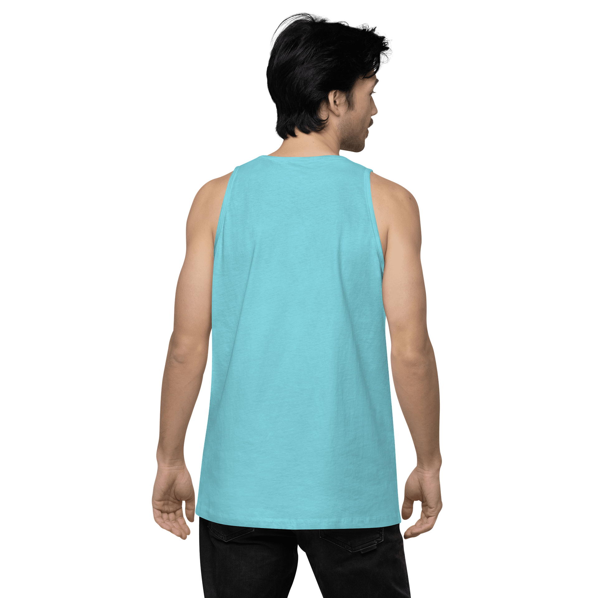Real Men's Tank Top (black print) product image (28)