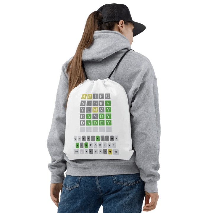 Wordle Drawstring Bag product image (2)