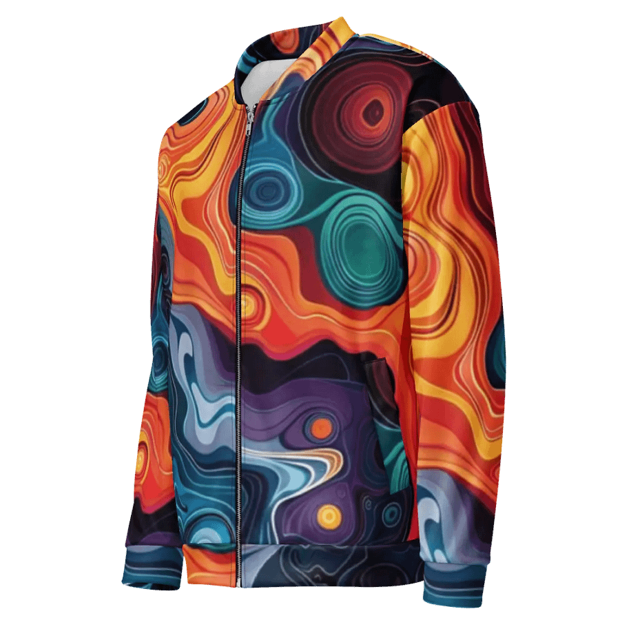 Fluid Spectrum All-Over Print Bomber Jacket product image (4)