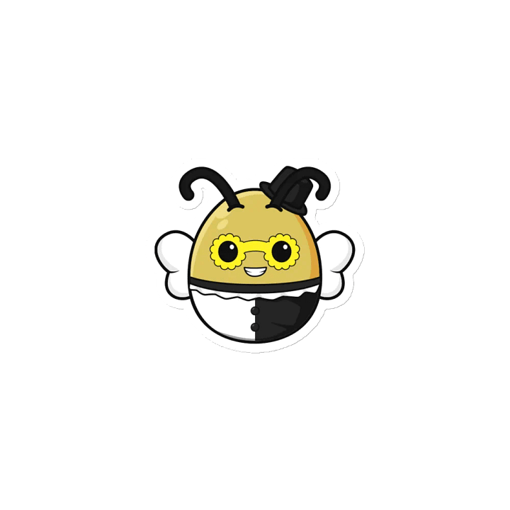 Clown bee magnet product image (1)