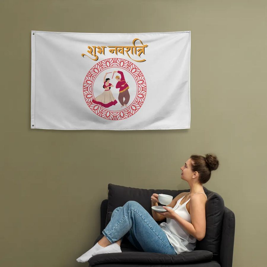 Navratri Flag/Banner - Enjoy your Festival with family product image (12)