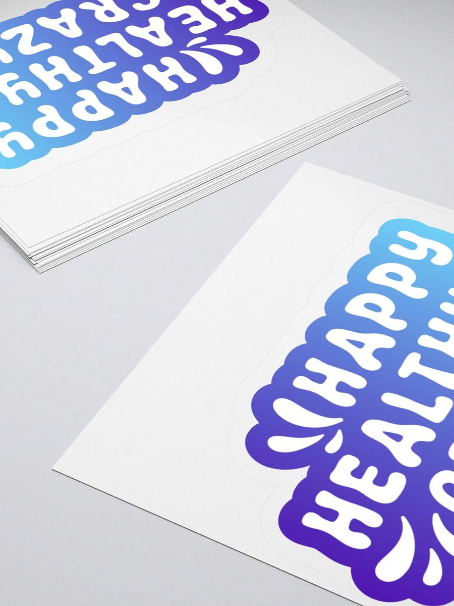 Happy Healthy Crazy Sticker product image (4)