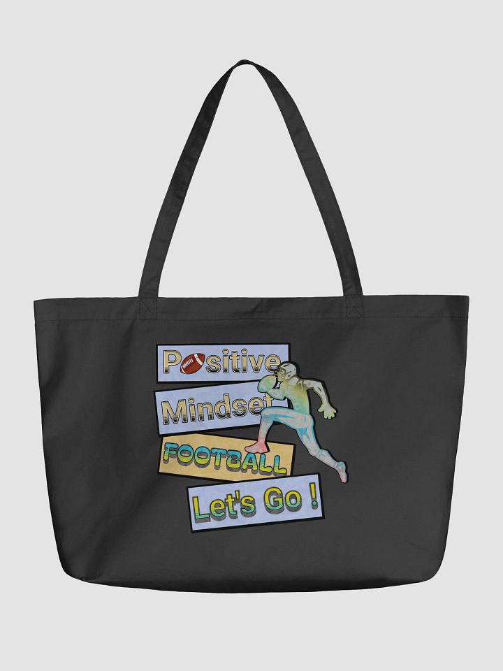 Positive Mindset Football Tote product image (2)
