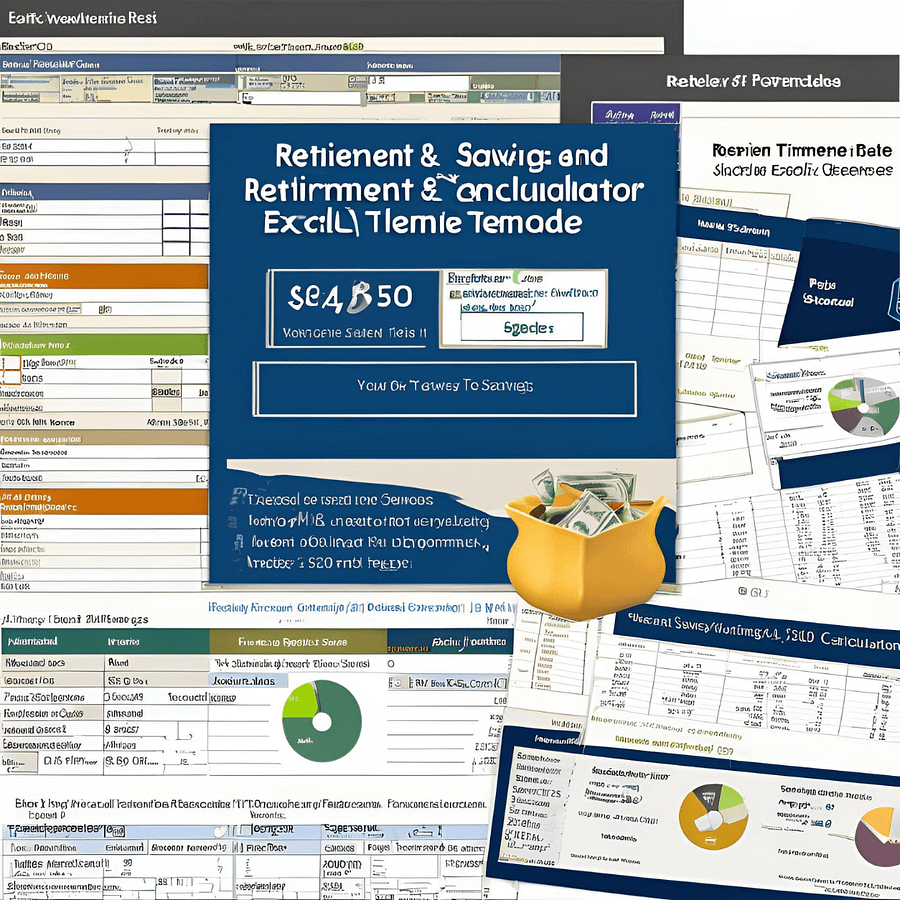 Retirement And Savings Calculator Excel Template Bundle product image (3)