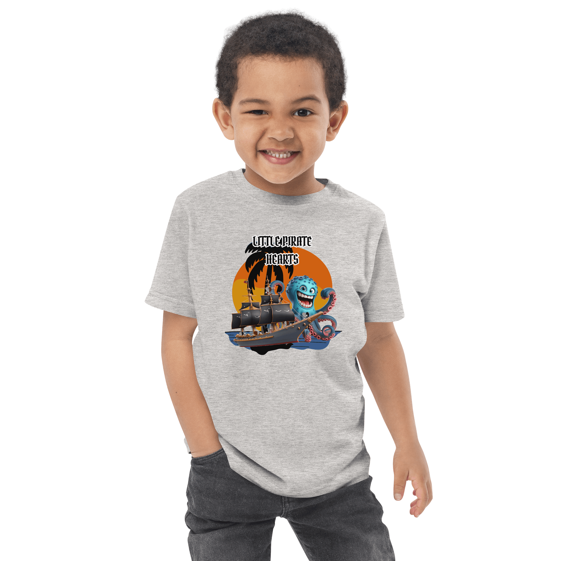 Little Pirate Hearts Toddler T-Shirt product image (8)