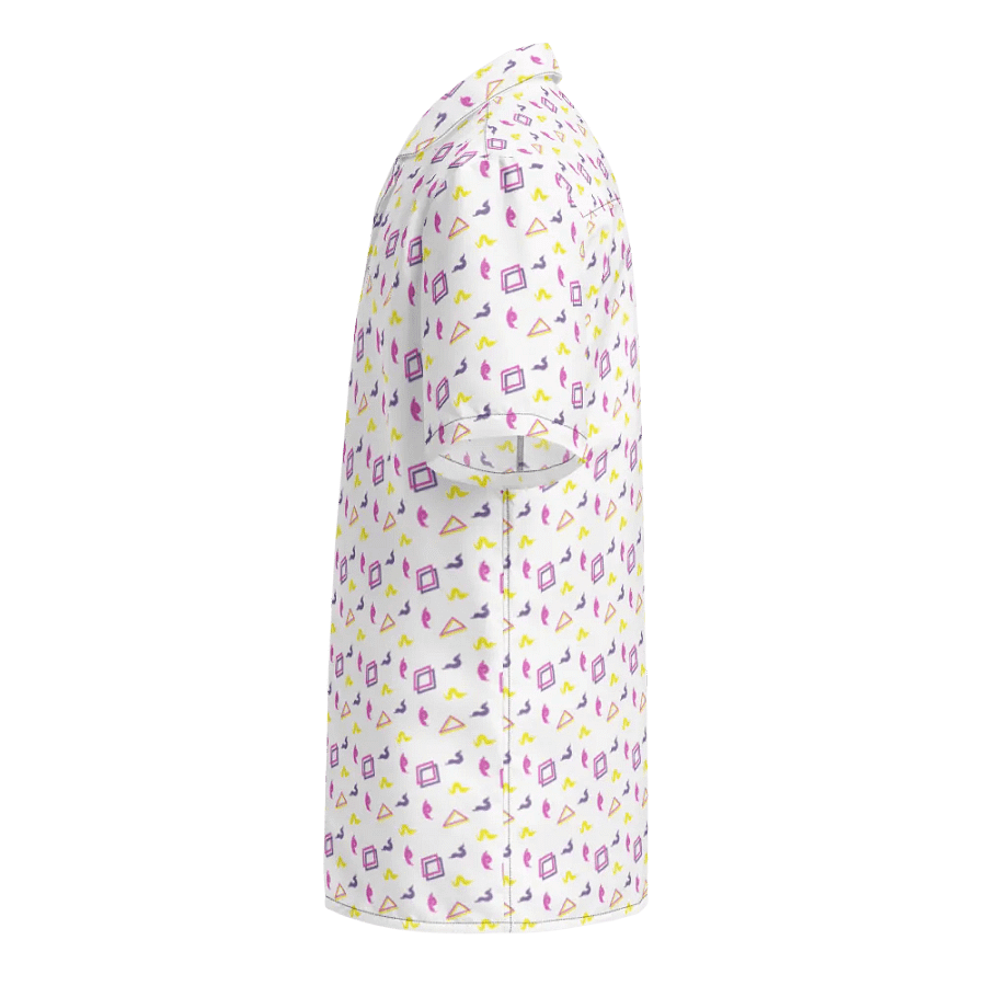 Oh Worm white pattern button down shirt product image (4)