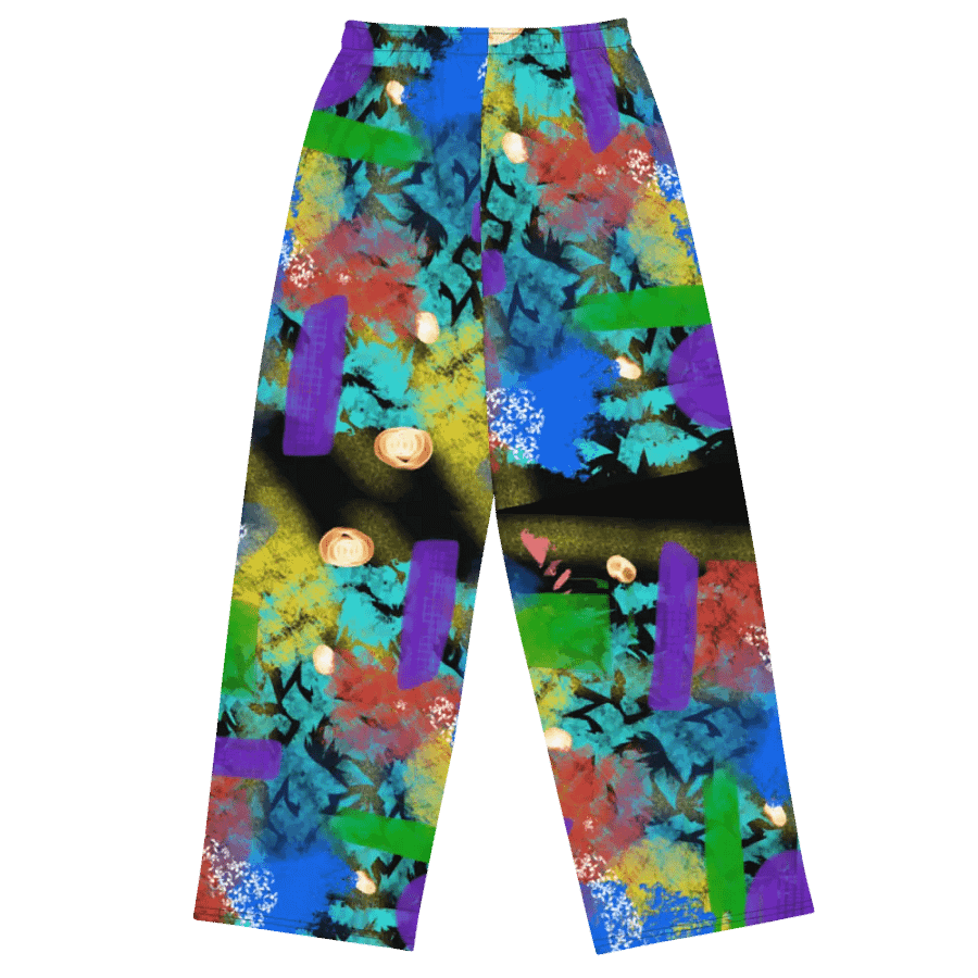 AbstractWear #2 Wide Unisex Pants/Night-Flower product image (2)