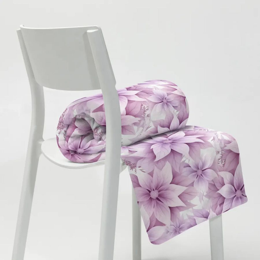 Purple Floral Blanket product image (8)