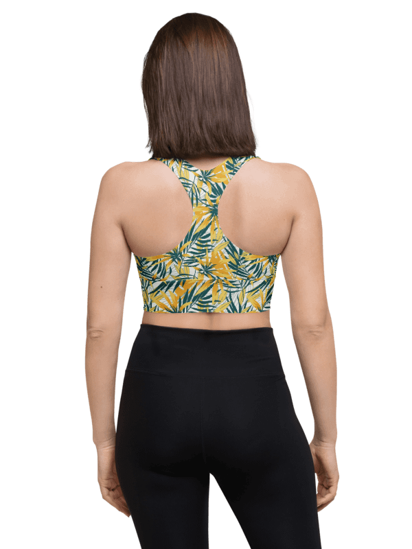 Tropical Summer | Recycled Longline Sports Bra product image (4)