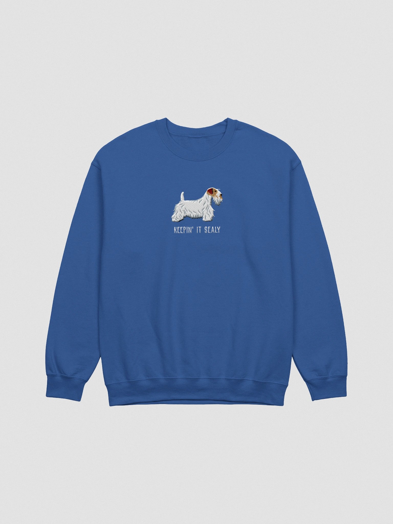 Keepin' It Sealy Sweatshirt (Embroidered) of a Sealyham Terrier(Brown & White) product image (4)