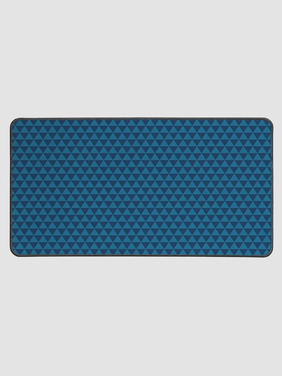 Blue Triangles Pattern Deskmat product image (1)
