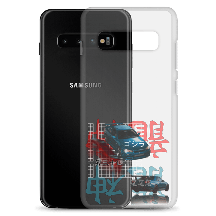 Japanese Script, Gojira R34 Grid (White) Phone Case S product image (23)