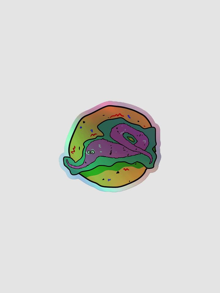 Vaporworm holographic stickers product image (2)