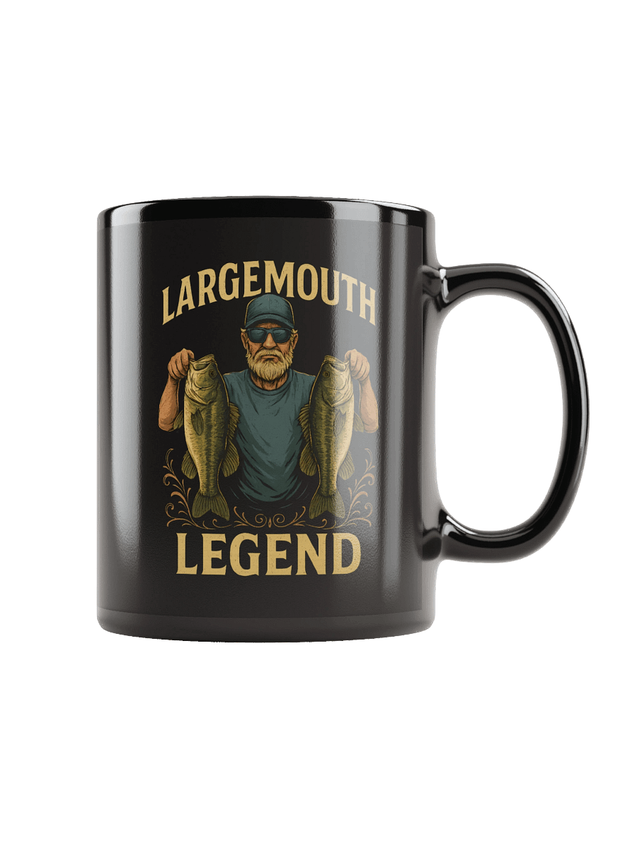 Bass Fishing Coffee Mug – Largemouth Bass Angler Cup for Fishermen product image (1)
