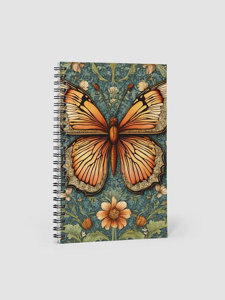 Spiral Notepad William Morris Inspired Butterfly Eight product image (1)