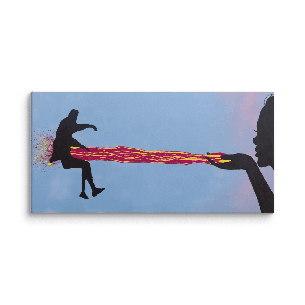 Sent with a Kiss - Canvas Print product image (1)