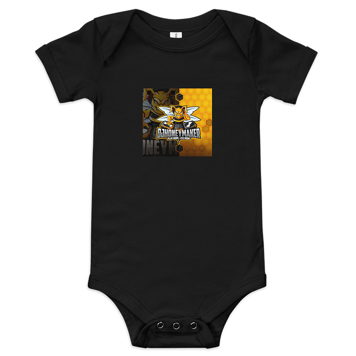 Logo With Texture Baby Short Sleeve One Piece product image (2)