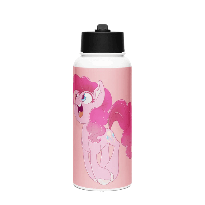 Pinkie Pie Stainless Steel Water Bottle with a Straw Lid product image (1)