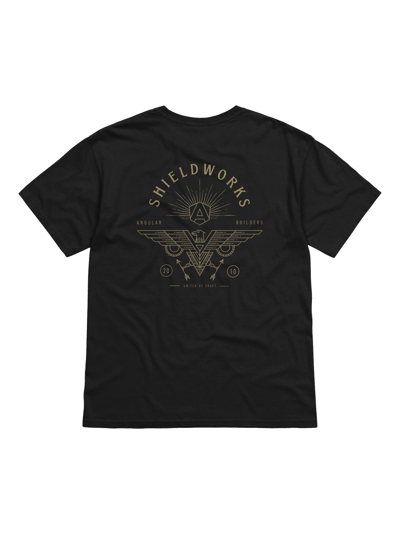 Shieldworks Local #201 “United by Craft” Heavyweight Tee product image (4)