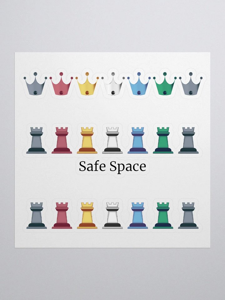 Sticker Sheet: Disability Pride Safe Space product image (1)