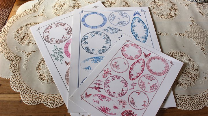 French Antique Plate Collection Sheets | Digital Download product image (2)
