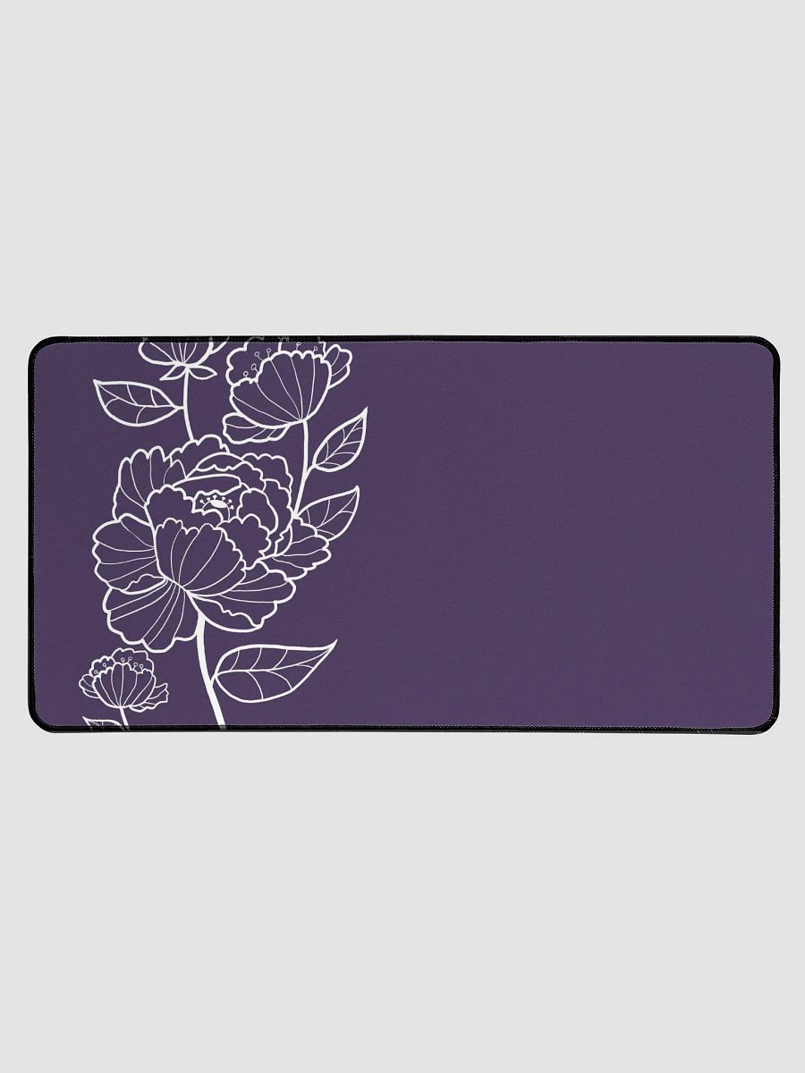 Purple Peony Neoprene Desk Mat product image (1)