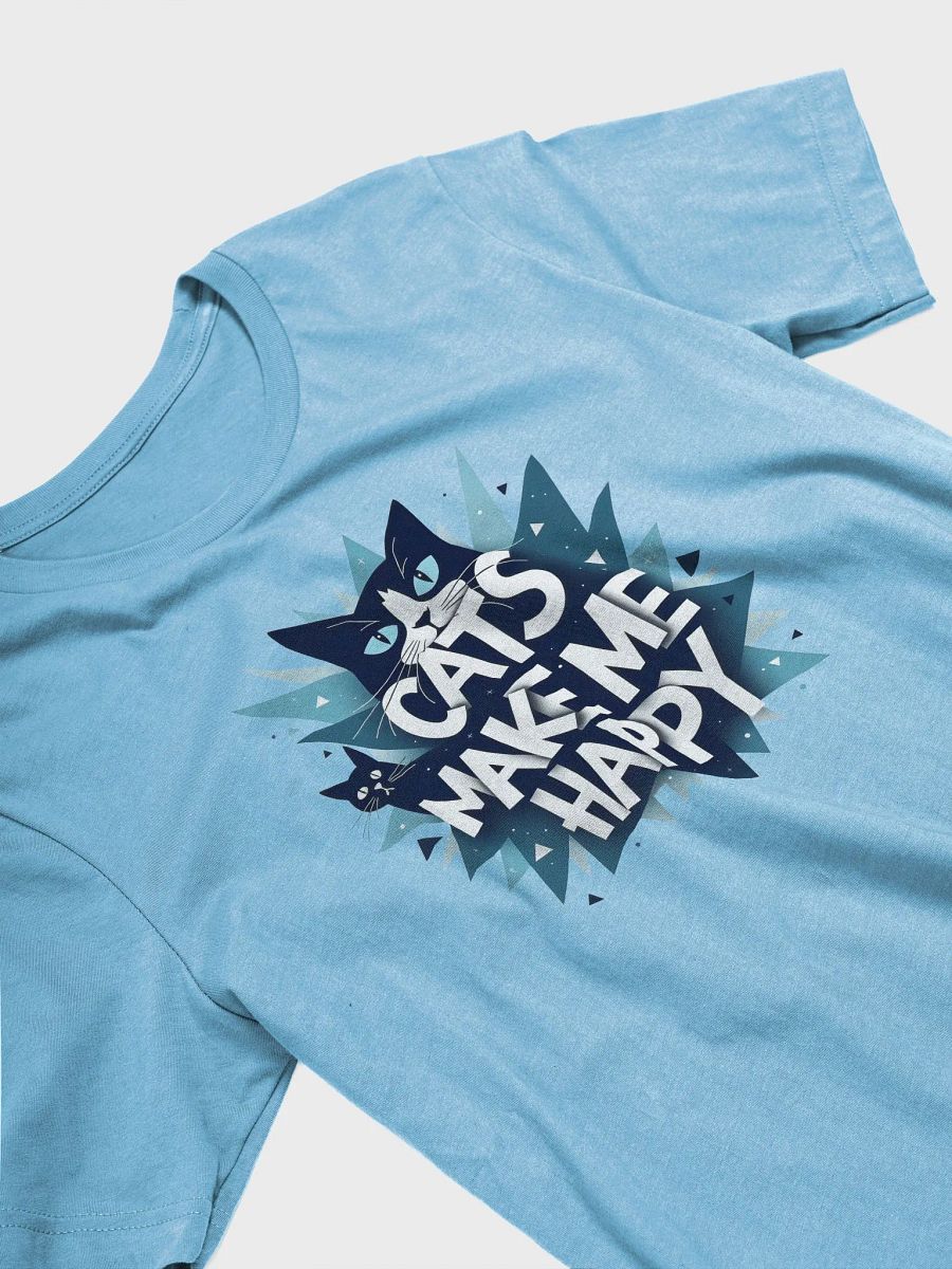 Geometric Cat Happiness T-Shirt product image (10)