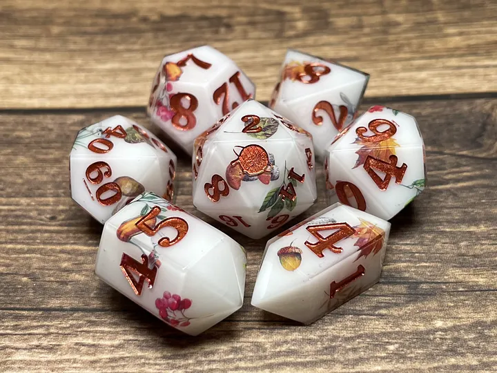 "Autumn Breeze" 7PC Dice Set product image (1)