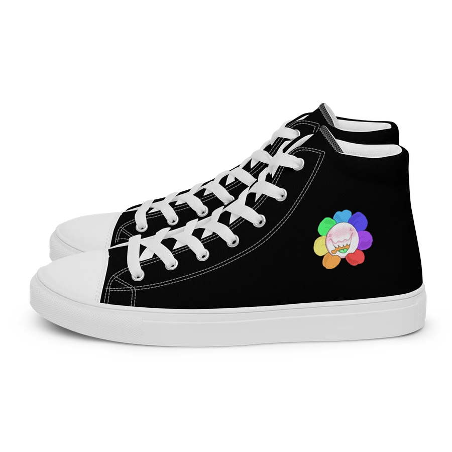 Black and White Flower Sneakers product image (2)