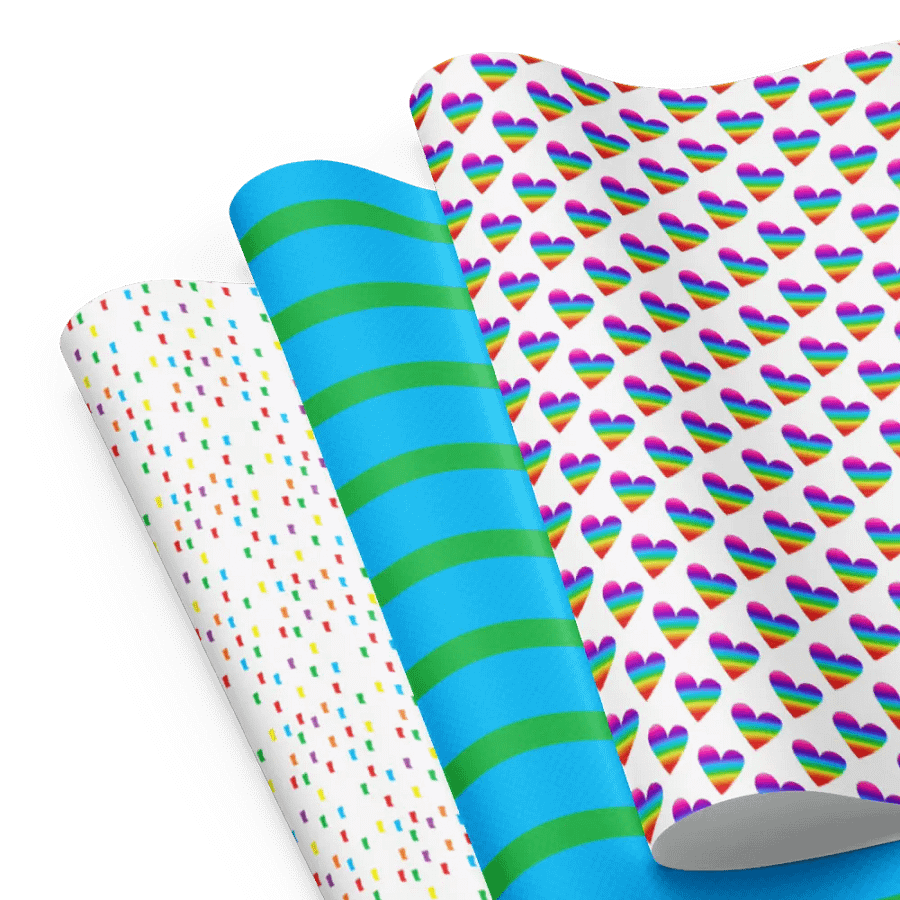 Wrapping Paper - Confetti, 8-Bit, Hearts product image (1)