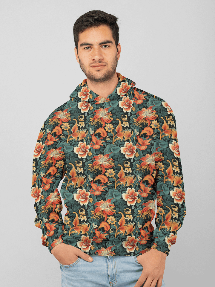 Sunset Flowers | Recycled Unisex Hoodie product image (1)