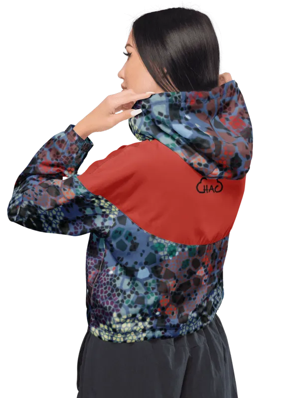 Stained glass Women's Cropped Windbreaker product image (1)