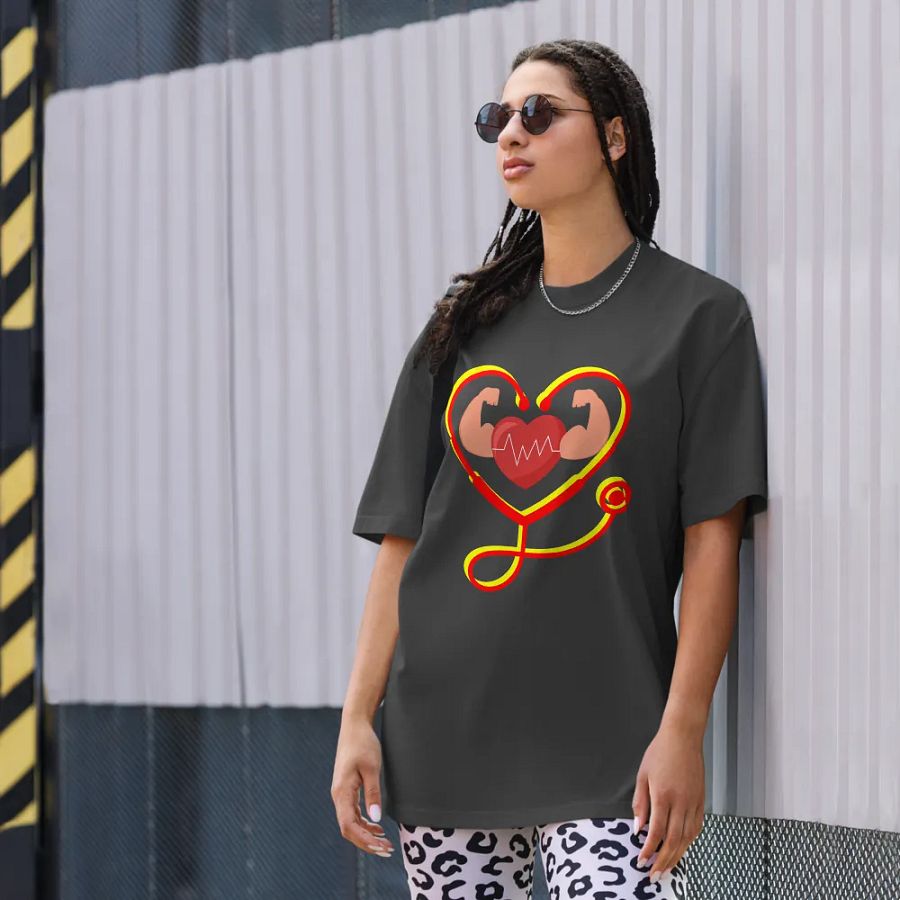 Heartbeat Flex Oversized Tee product image (9)