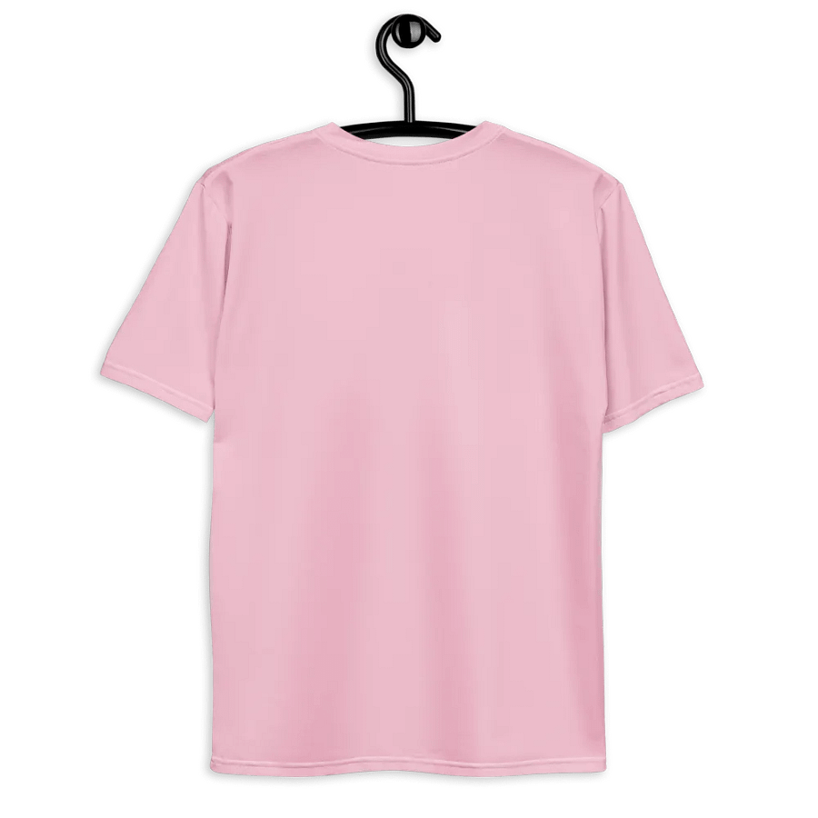 Plain Light Pink Soft Summer Men's Crewneck Polyester Heavyweight Premium T-Shirt by Treasure Pie product image (9)