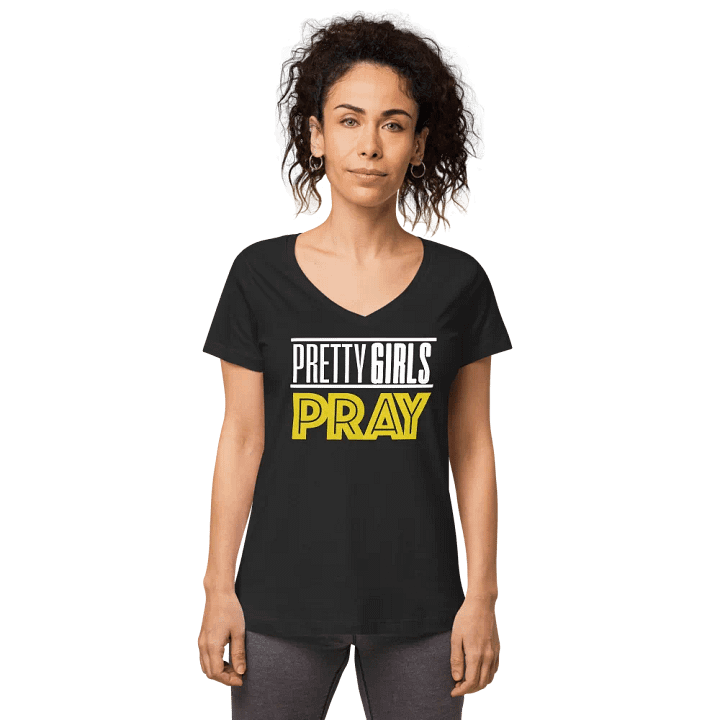 Pretty Girls Pray V-Neck product image (1)