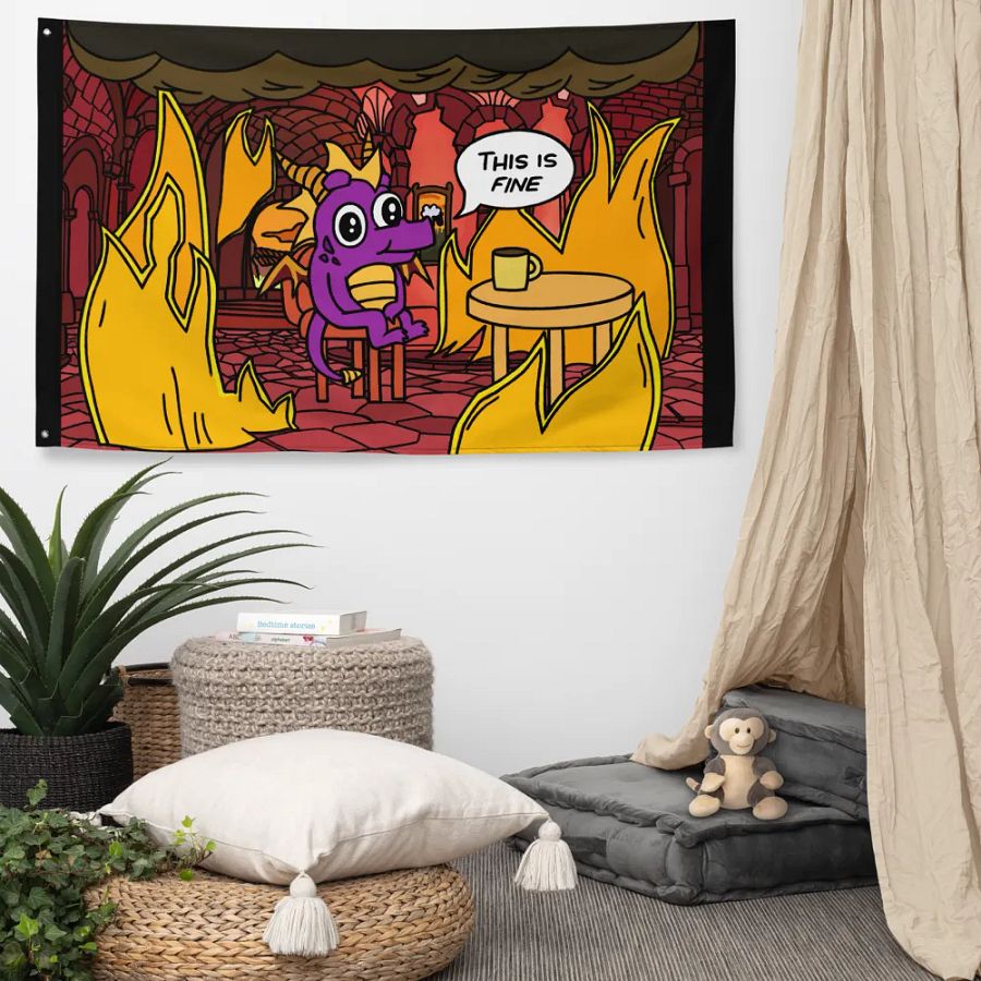 This is fine Dragon | Flag product image (5)