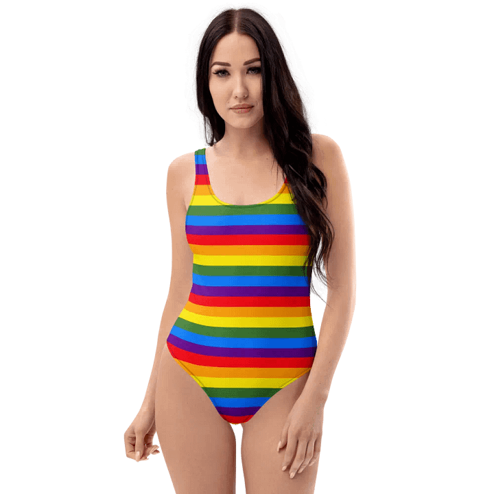 Vibrant Stripes All-Over Swimsuit product image (1)