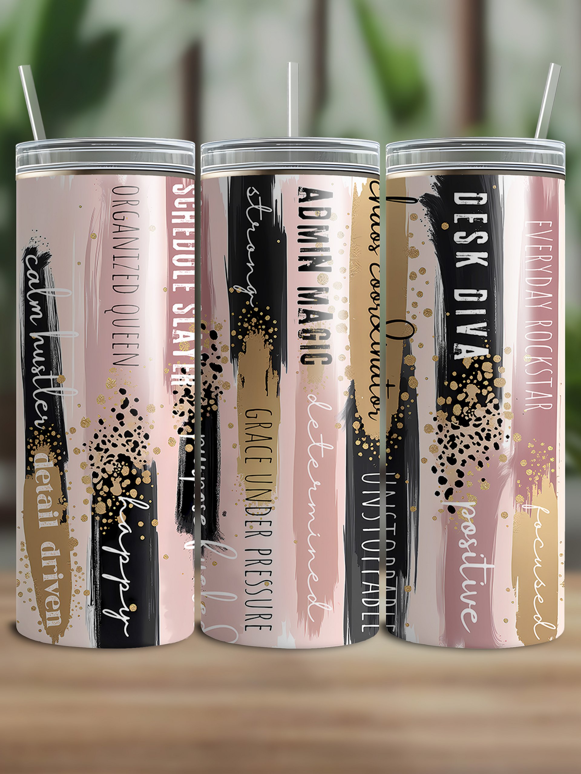 Positive Affirmations Secretary Tumbler Wrap product image (1)