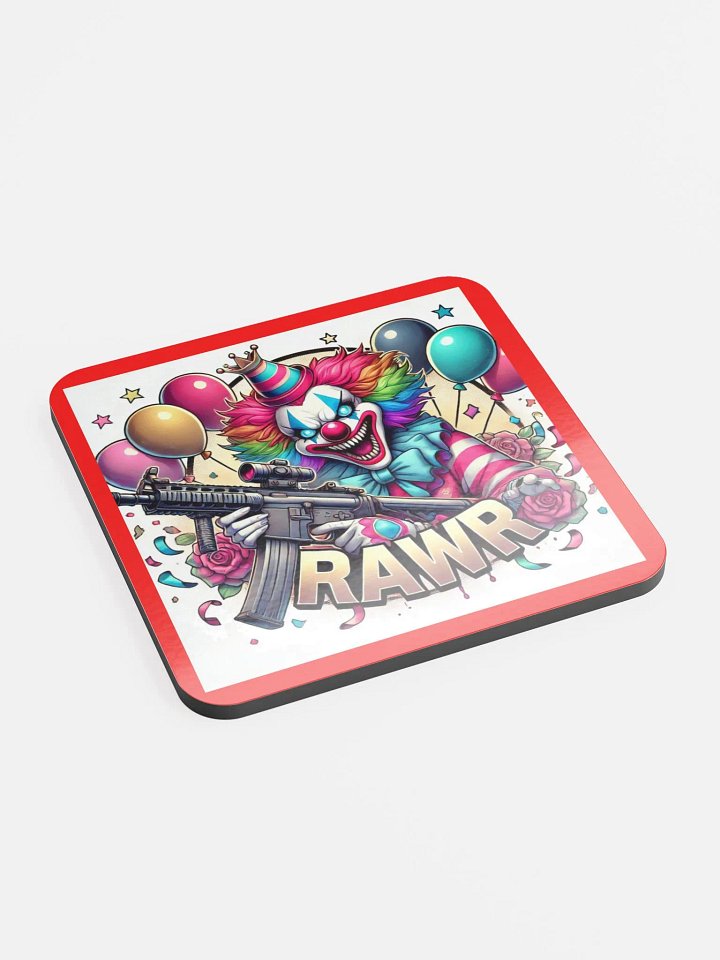 RAWR Clown Cork Coaster product image (2)