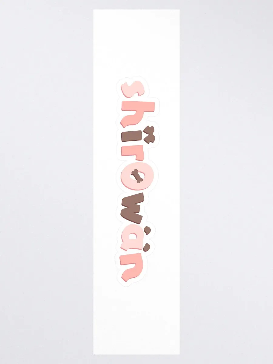 big ahh logo sticker product image (3)