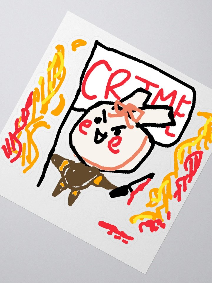 Pu Crime Flag Sticker product image (5)