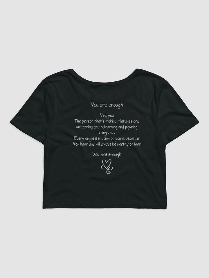 Printed Crop T-Shirt - You Are Enough product image (4)
