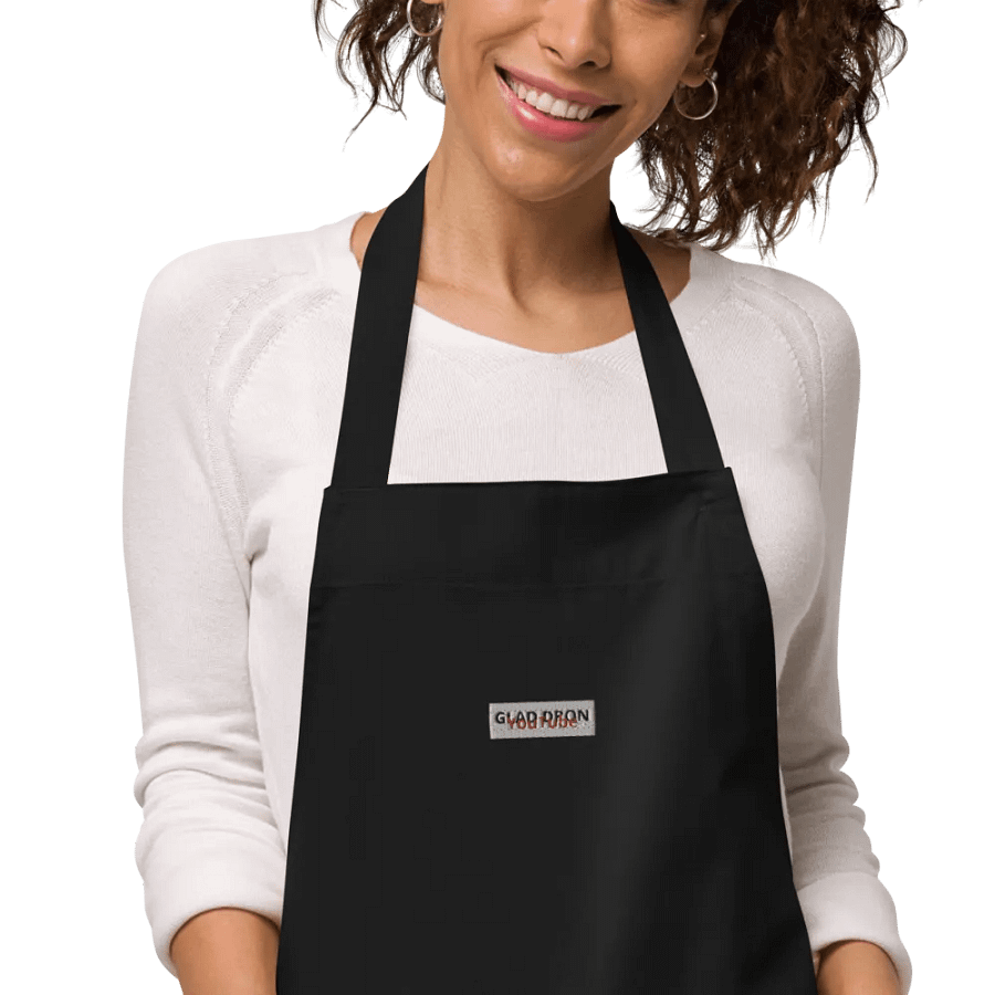 GLAD-DRON Distorted Logo Apron product image (9)